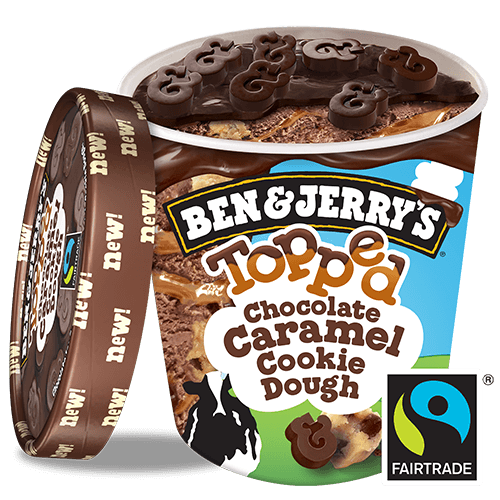 Ben & Jerry's Chocolate Caramel Cookie Dough Topped 500 ml
